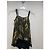 Tsumori Chisato Top de seda Chisato con estampado de sirenas y rostros Negro Multicolor - vista 4