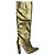Autre Marque Adam K Paris Botas Altas Cuero Dorado Multicolor