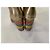 Autre Marque Adam K Paris Botas Altas Cuero Dorado Multicolor - vista 5