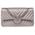 Chanel Timeless - Classic Double Flap Bag Leather medium Argento