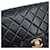 Chanel Timeless - Classic Double Flap Leather medium Nero - vista 3