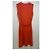 Victoria Beckham Ärmelloses Oranges Midi-Kleid - Ansicht 2