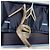 Prada Gold Metallic Sandalen mit Absatz EU 39.5 Golden - Ansicht 13