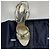 Prada Gold Metallic Sandalen mit Absatz EU 39.5 Golden - Ansicht 14