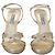 Prada Gold Metallic Sandalen mit Absatz EU 39.5 Golden - Ansicht 2