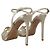Prada Gold Metallic Sandalen mit Absatz EU 39.5 Golden - Ansicht 5