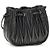 Miu Miu Mini Borsa a Secchiello in Pelle Nappa Matelassé Nero - vista 3