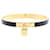 Hermès Kelly Bangle Bracelet Black Leather Gold-Tone Metal Golden  - view 1