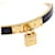 Hermès Kelly Bangle Bracelet Black Leather Gold-Tone Metal Golden  - view 2