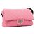 Borsa a tracolla Chanel Pink Tweed Mademoiselle Lock 2009 - vista 3