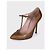 Gucci Braune Leder T-Strap Stiletto Pumps Größe 36.5 gebraucht - Ansicht 3