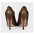 Gucci Braune Leder T-Strap Stiletto Pumps Größe 36.5 gebraucht - Ansicht 4