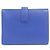 Cartera compacta Hermès Bearn en piel Epsom azul - vista 2