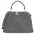 Mini borsa a mano Fendi Selleria Peekaboo Marrone