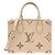 Borsa Louis Vuitton Bicolor Monogram Empreinte OnTheGo PM Beige