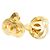 Chanel Coco Mark Herzmotiv Ohrringe Golden