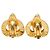Chanel Coco Mark Herzmotiv Ohrringe Golden - Ansicht 3