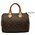 Borsa Boston Mini Louis Vuitton Monogram Speedy 25 Marrone Monogramma