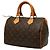 Borsa Boston Mini Louis Vuitton Monogram Speedy 25 Marrone Monogramma - vista 2
