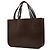Borsa Tote Chanel Vintage Logo Triple Handle Marrone - vista 2