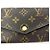 Portafoglio Sarah in Canvas Louis Vuitton Marrone - vista 4