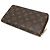 Louis Vuitton Monogram Zippy Organizer Rundgeldbörse Braun Monogramm - vista 3