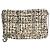 Alexander McQueen Borsa a tracolla Skull in tweed Nero Bianco