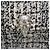 Alexander McQueen Borsa a tracolla Skull in tweed Nero Bianco - vista 14