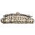 Alexander McQueen Borsa a tracolla Skull in tweed Nero Bianco - vista 9