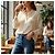 Aspesi Sheer Silk Gathered Back Blouse - Cream - view 10