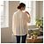 Aspesi Sheer Silk Gathered Back Blouse - Cream - view 2