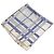 Burberry London Lenço Quadrado de Seda Belt Strap Branco Azul Cinza - vista 5
