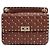 Valentino Garavani Borsa Rockstud Spike Medium - Pelle Marrone Bordeaux - vista 2