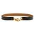 Hermès Cinturón Chaine d'Ancre de Cuero Negro Talla 80