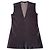 Top tank Stouls de cuero perforado marrón chocolate, T. S Marrón oscuro