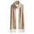 Timeless Chanel Sciarpa stretta Camelia in lana e cashmere - Beige