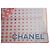 Foulard quadrato Chanel cotone pois Logo CC Rosa Blu Bianco - vista 4