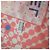 Foulard quadrato Chanel cotone pois Logo CC Rosa Blu Bianco - vista 5