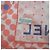 Foulard quadrato Chanel cotone pois Logo CC Rosa Blu Bianco - vista 6