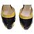 Chanel Runway Décolleté in vernice con cinturino e plateau, 38.5 Nero Giallo - vista 14
