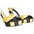 Chanel Runway Décolleté in vernice con cinturino e plateau, 38.5 Nero Giallo - vista 15