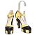 Chanel Runway Décolleté in vernice con cinturino e plateau, 38.5 Nero Giallo - vista 2