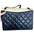 Borsa Chanel Ballerine in pelle di vitello trapuntata nero/beige - vista 11