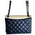 Borsa Chanel Ballerine in pelle di vitello trapuntata nero/beige - vista 20