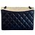 Borsa Chanel Ballerine in pelle di vitello trapuntata nero/beige - vista 5
