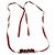 Colar Choker Christian Dior Fita Cristais Vermelhos - vista 6