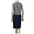 Completo due pezzi in pizzo bianco e nero Chanel Taglia 36 Usato - vista 2