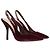 Gucci Décolleté Slingback in velluto bordeaux Bordò