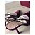 Gucci Décolleté Slingback in velluto bordeaux Bordò - vista 6