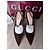 Gucci Sandali Stiletto in Velluto Marrone con Catena - vista 3